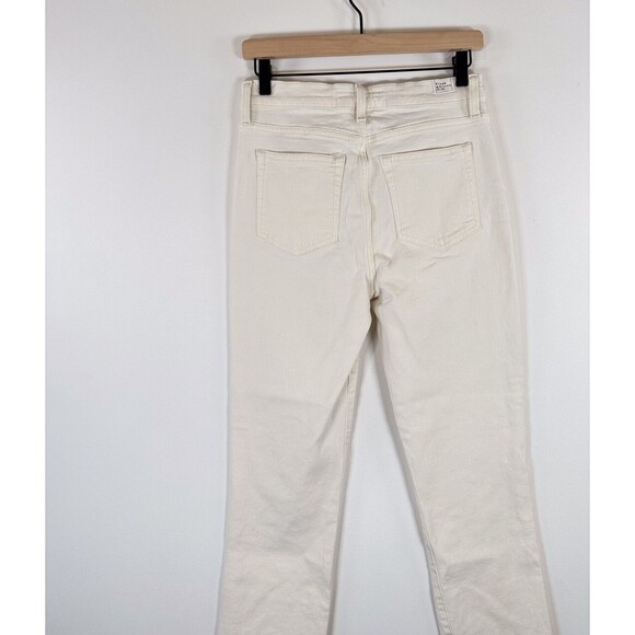 Frank & Eileen Womens Jeans Everday White Cork  Denim Straight High Rise Size 28 - Picture 10 of 14
